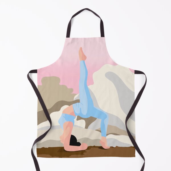 Item preview, illustration girl playing yoga designed and sold by ReadyForU.