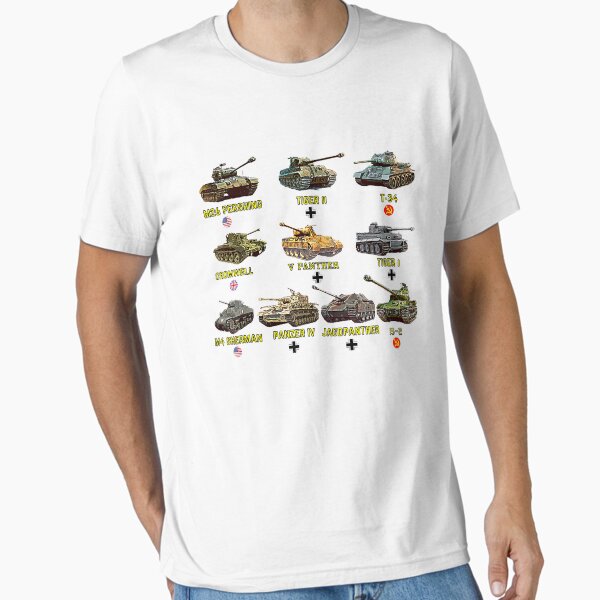 Vista previa del artículo con la obra «TopTen Los mejores tanques de la Segunda Guerra Mundial M4 Sherman Panzer IV Tiger II T-34», diseñado y vendido por Represent293.