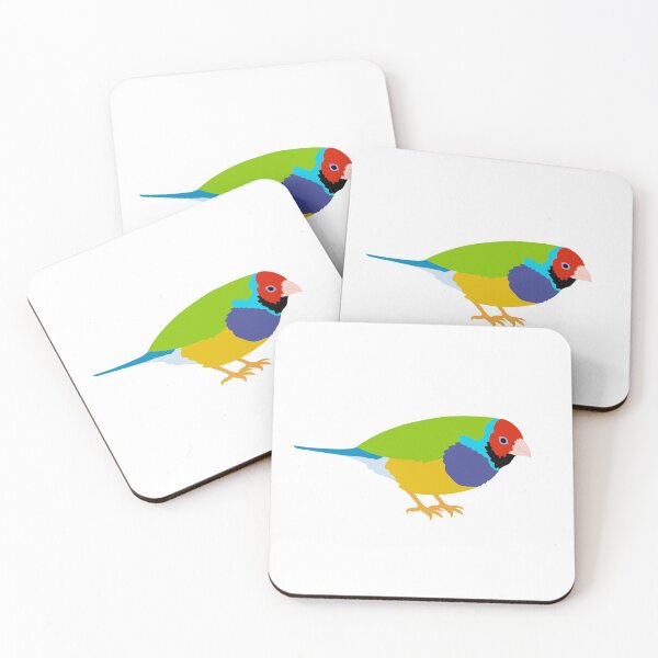 Item preview, Gouldian finch on White designed and sold by Digitaldingo.
