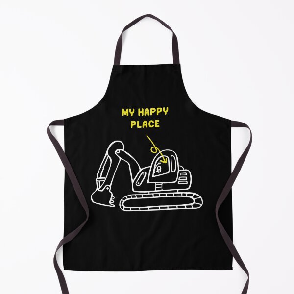 Item preview, My Happy Place - Funny Truck Excavator Driver designed and sold by Crazy Trendy Designs.