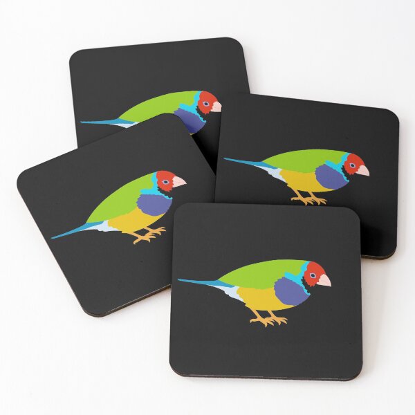 Item preview, Gouldian finch on Black designed and sold by Digitaldingo.