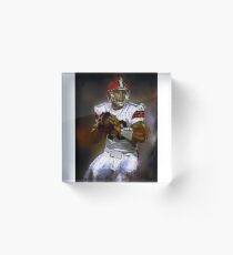 American Football Art 2 Acrylic Block