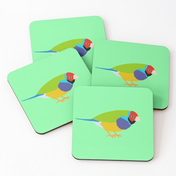 Item preview, Gouldian finch on Pastel Green designed and sold by Digitaldingo.