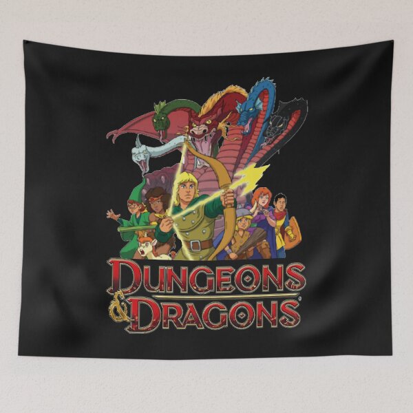 Aperçu de l'œuvre T-shirt classique des années 80 de Dungeons and Dragons créée et vendue par jactanley.