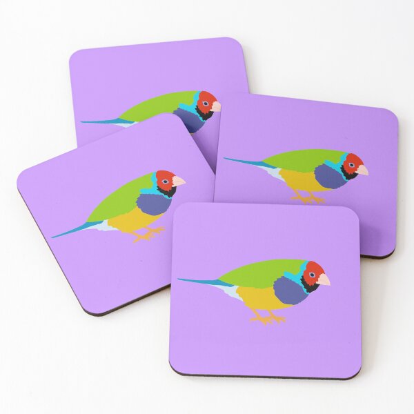 Item preview, Gouldian finch on Pastel Purple designed and sold by Digitaldingo.