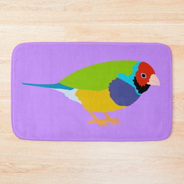 Item preview, Gouldian finch on Pastel Purple designed and sold by Digitaldingo.