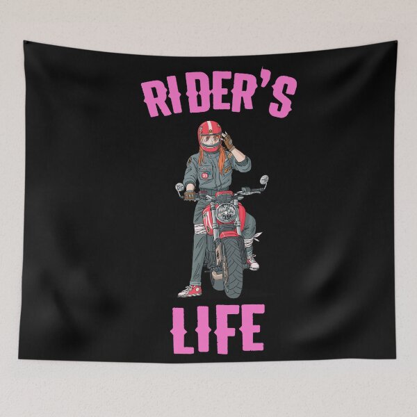Item preview, GIRL Rider's life helmet sticker for bikers| Motorcycle lovers designed and sold by ArtisticThings1.
