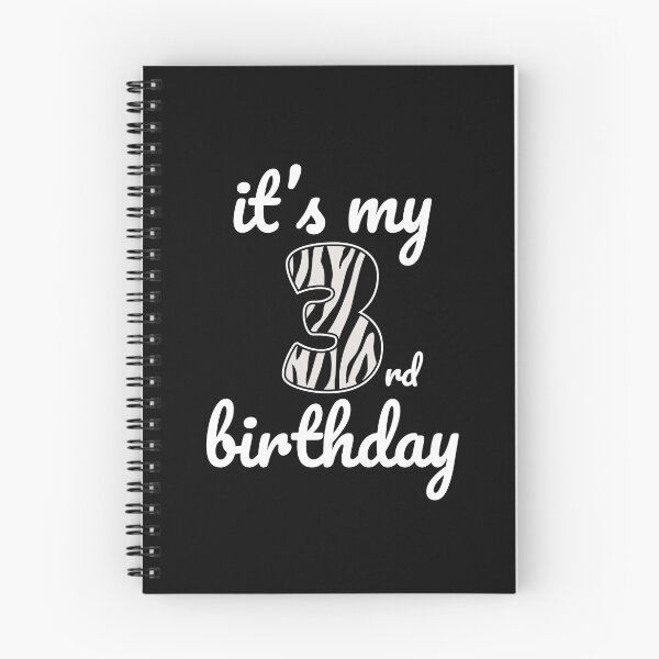 Item preview, Its my birthday, 3rd Birthday Zebra Print, Kid Zebra 3rd Birthday, 3 Years Old Wild Animal, Number Three Safari Zoo designed and sold by singRsong.