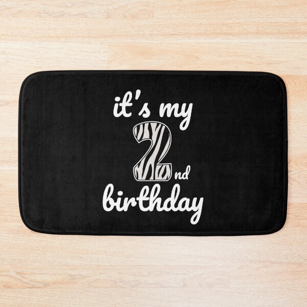 Item preview, Its my birthday, 2nd Birthday Zebra Print, Kid Zebra 2nd Birthday, 2 Years Old Wild Animal, Number Two Safari Zoo designed and sold by singRsong.