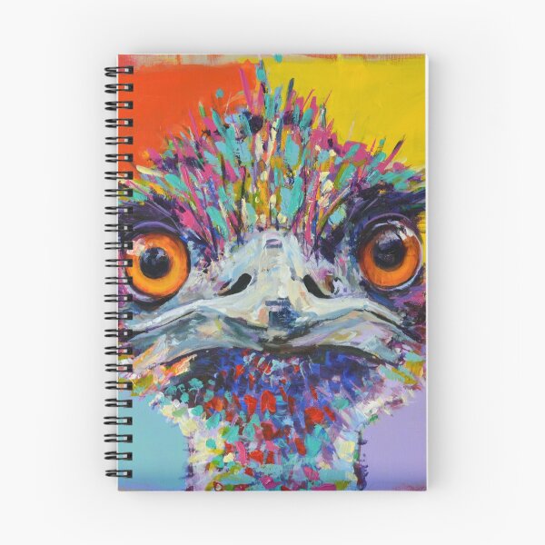 Item preview, The One Minute Mile -  Emu Painting by cat Leonard designed and sold by Cat Leonard.