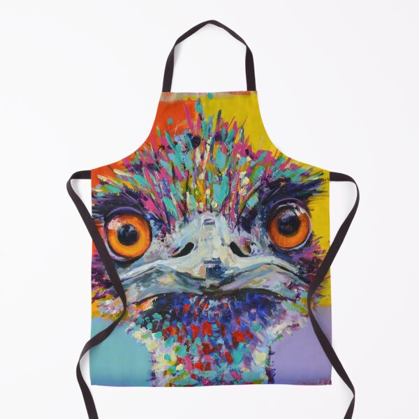 Item preview, The One Minute Mile -  Emu Painting by cat Leonard designed and sold by Cat Leonard.