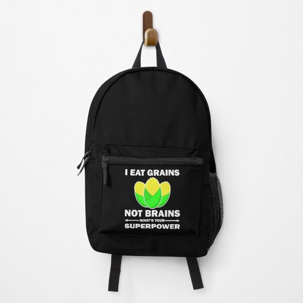 Item preview, I Eat Grains Not Brains Funny Quote Vegan designed and sold by vineeth.