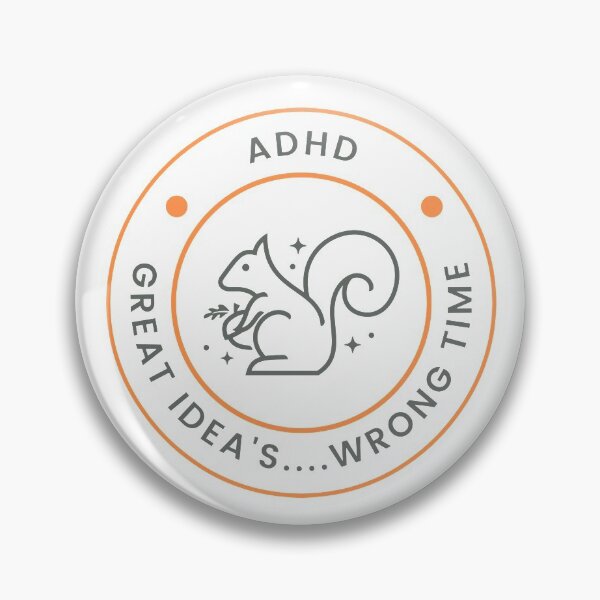 Item preview, ADHD Great Idea s Wrong Time Sticker designed and sold by FelixMathis.