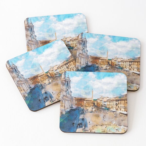 Artikelvorschau, Rom, Piazza Navona entworfen und verkauft von AM FineArtPrints.