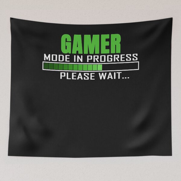 Item preview, Gamer Mode in Progress Please Wait Funny Quote Design Essential T-Shirt designed and sold by RussellLyon.