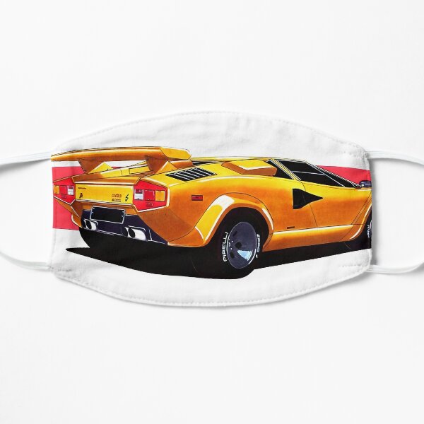 claasic lamborghini countach Mask for Sale by LewisJWards