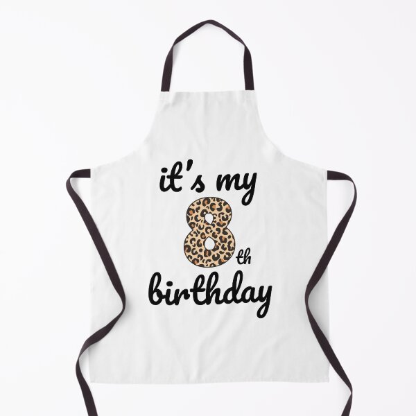 Item preview, Its my birthday, 8th Birthday Leopard Print, Kid Leopard 8th Birthday, 8 Years Old Wild Animal, Number Eight Safari Zoo designed and sold by singRsong.