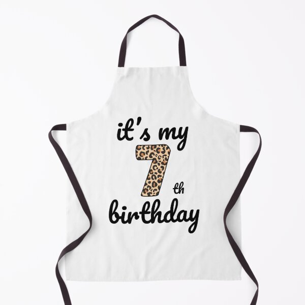 Item preview, Its my birthday, 7th Birthday Leopard Print, Kid Leopard 7th Birthday, 7 Years Old Wild Animal, Number Seven Safari Zoo designed and sold by singRsong.