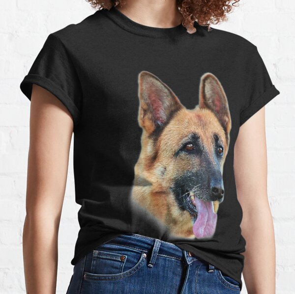 german shepherd face shirt