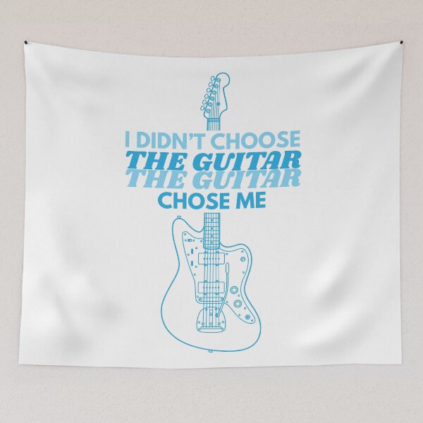 Item preview, I Didn't Choose The Guitar Offset Style Electric Guitar Outline designed and sold by nightsworthy.