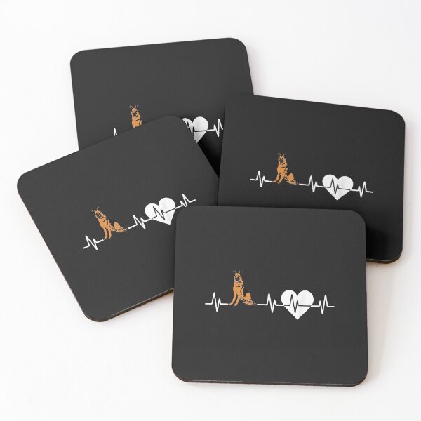 Artikelvorschau, German Shepherd Heartbeat Dog Lover entworfen und verkauft von Lynette1241.