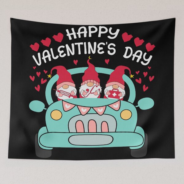 Item preview, Cute Gnomes In Truck Happy Valentine designed and sold by Meggie179.