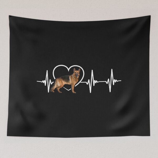 Artikelvorschau, German Shepherd Heartbeat Love German Shepherd entworfen und verkauft von Lynette1241.