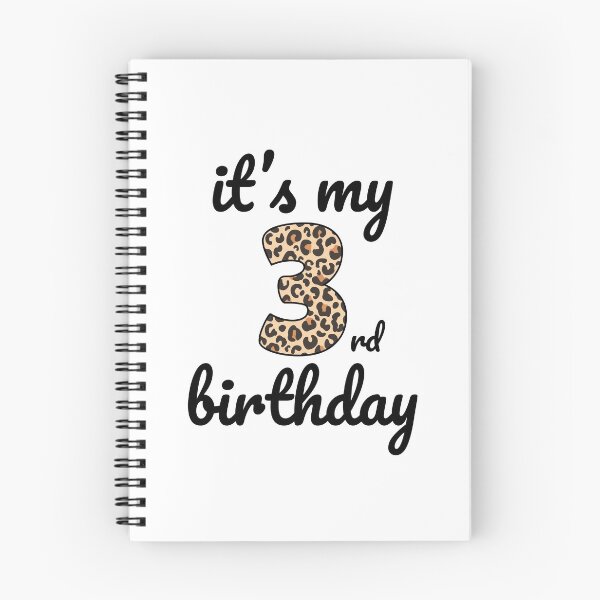 Item preview, Its my birthday, 3rd Birthday Leopard Print, Kid Leopard 3rd Birthday, 3 Years Old Wild Animal, Number Three Safari Zoo designed and sold by singRsong.