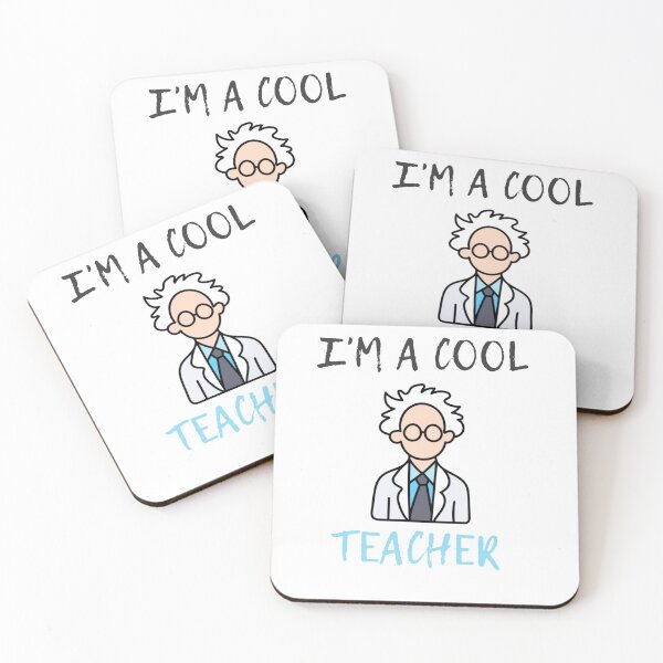 Item preview, I'm a cool teacher  designed and sold by Douaa_Print.