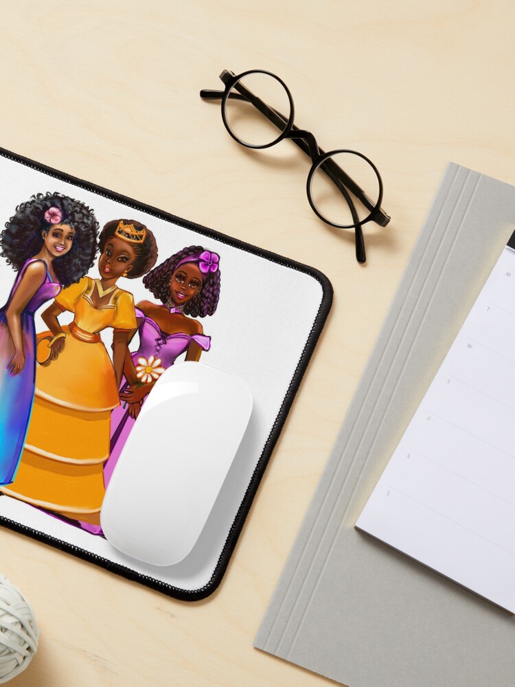 The best Gifts for black girls 2022 Three princesses ! beautiful black and  white girl princesses Sticker for Sale by Artonmytee