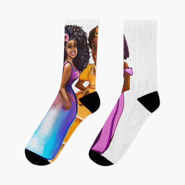 Item preview, The best Gifts for black girls 2022 Three afro princesses  ! beautiful  black girls with Afro hair, brown eyes and dark brown skin. black princess designed and sold by Artonmytee.