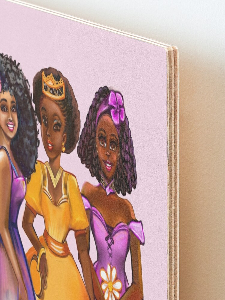 The best Gifts for black girls 2022 Three princesses ! beautiful black and  white girl princesses Sticker for Sale by Artonmytee