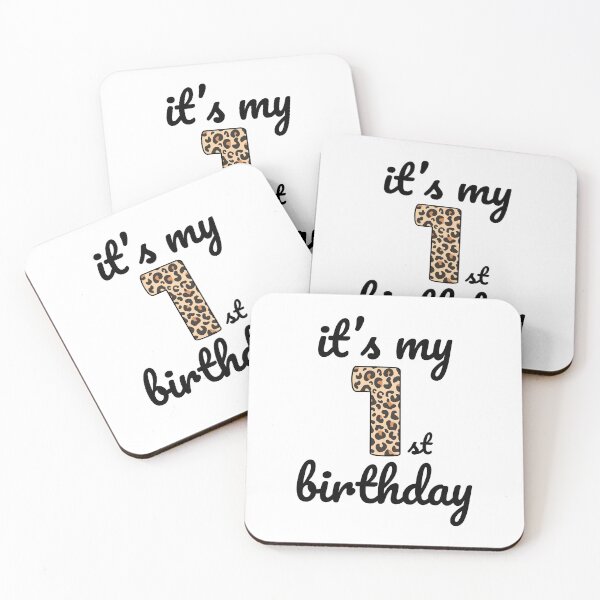 Item preview, Its my birthday, 1st Birthday Leopard Print, Kid Leopard 1st Birthday, 1 Year Old Wild Animal, Number One Safari Zoo designed and sold by singRsong.