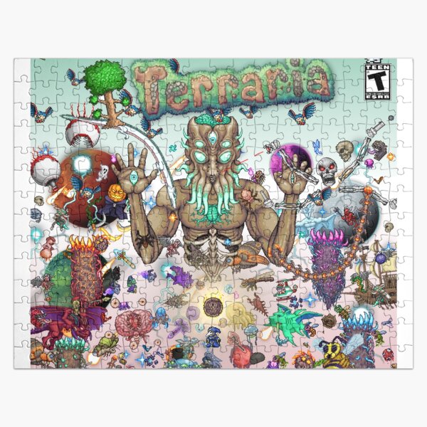 "Terraria Game poster" Jigsaw Puzzle for Sale by brianbucherr Redbubble