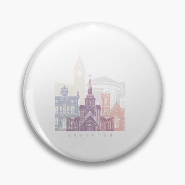 Item preview, Brampton skyline poster Pastel designed and sold by paulrommer.