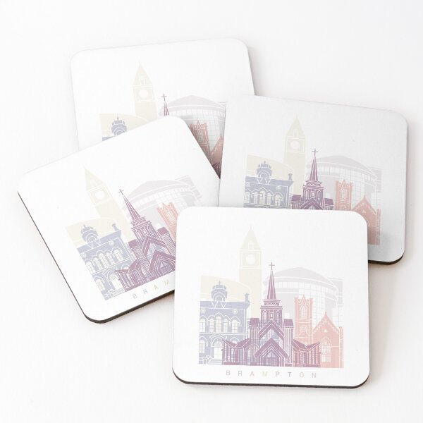 Item preview, Brampton skyline poster Pastel designed and sold by paulrommer.