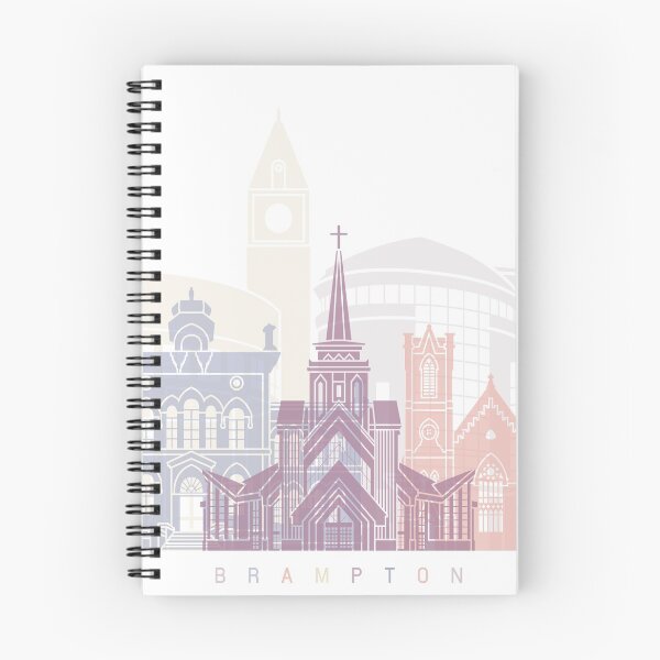 Item preview, Brampton skyline poster Pastel designed and sold by paulrommer.