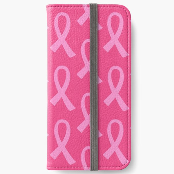 Breast Cancer Pink Ribbon Pattern iPhone Wallet