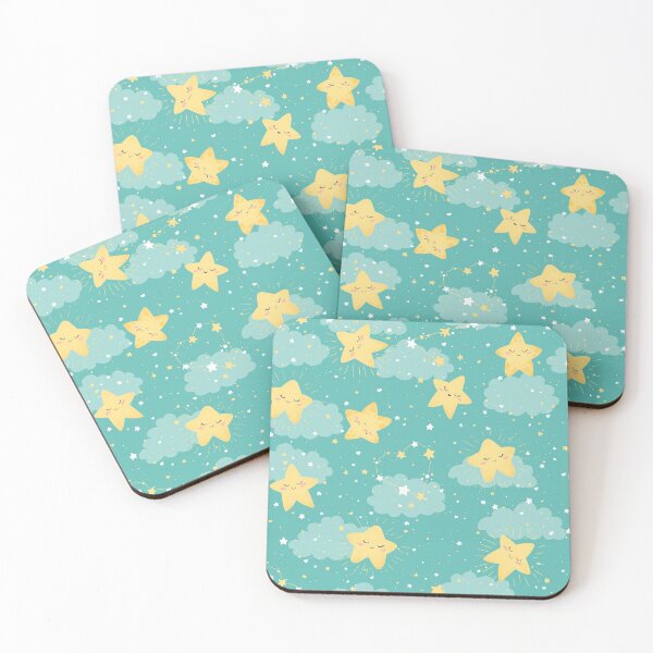 Item preview, Seamless pattern with cute hand drawn cartoon stars designed and sold by DarianaArt.