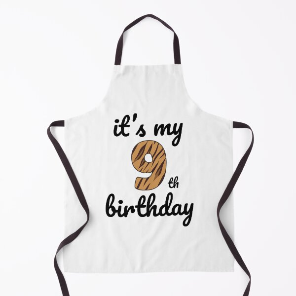 Item preview, Its my birthday, 9th Birthday Tiger Print, Kid Tiger 9th Birthday, 9 Years Old Wild Animal, Number Nine Safari Zoo designed and sold by singRsong.