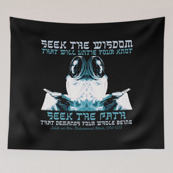 Item preview, Seek the Wisdom, Seek the Path, Arabic Proverb Islamic Wisdom, Rumi Quote designed and sold by Proverbial Wisdom Design.