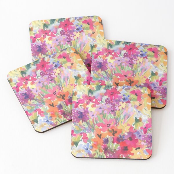 Item preview, Romantic Pink &  Fushia Teal Watercolor Chic Floral Pattern for Spring 2022 designed and sold by DZYONA.