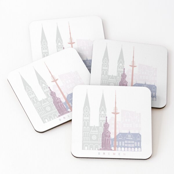 Item preview, Bremen skyline poster Pastel designed and sold by paulrommer.