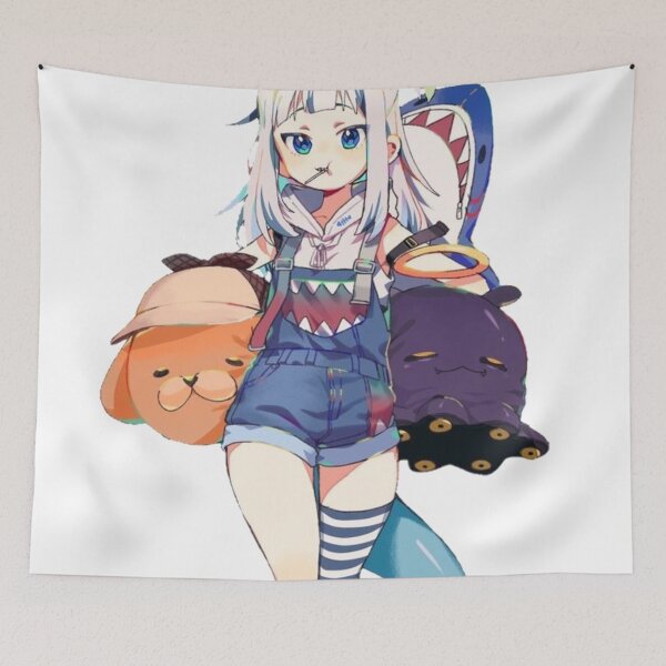 Item preview, Gura with HoloEN plushies designed and sold by AszaAri.