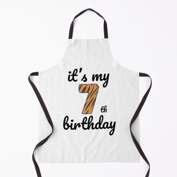 Item preview, Its my birthday, 7th Birthday Tiger Print, Kid Tiger 7th Birthday, 7 Years Old Wild Animal, Number Seven Safari Zoo designed and sold by singRsong.
