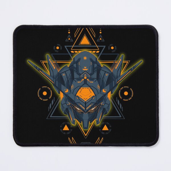 Item preview, Exia gundam geometrical artwork glow color GN-001 poster Tshirt designed and sold by Gundam Artwork.