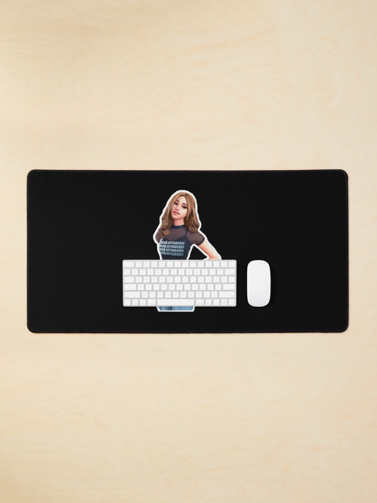 pokimane desk mat