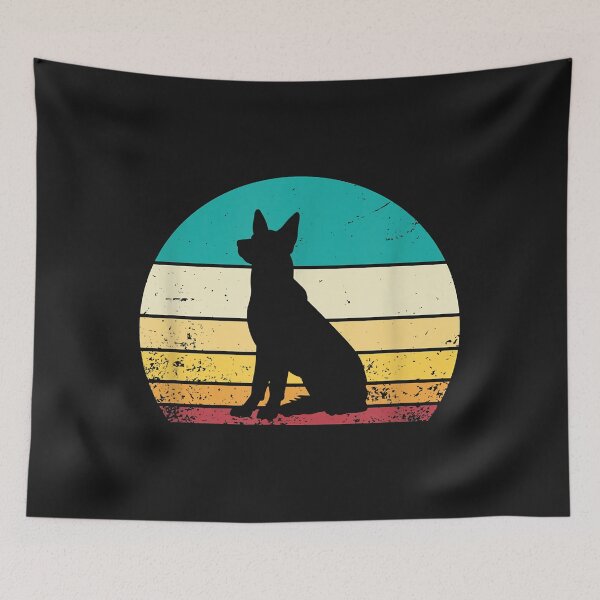 Item preview, German Shepherd Lovers Vintage Retro Sunset Men Women designed and sold by Lynette1241.