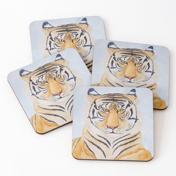 Item preview, Wild Tiger Watercolor Drawing Artwork designed and sold by Wildzhinga.