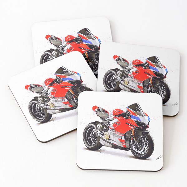Item preview, Watercolor Sport Motorcycle Panigale V4S - original watercolor by Vart. designed and sold by vartstudio.